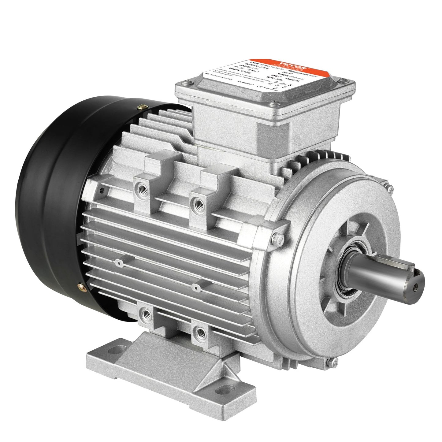 1,5KW elmotor 3000 rpm AC230/400V 9,5A/3,5A 3-fas 24 mm kilaxel