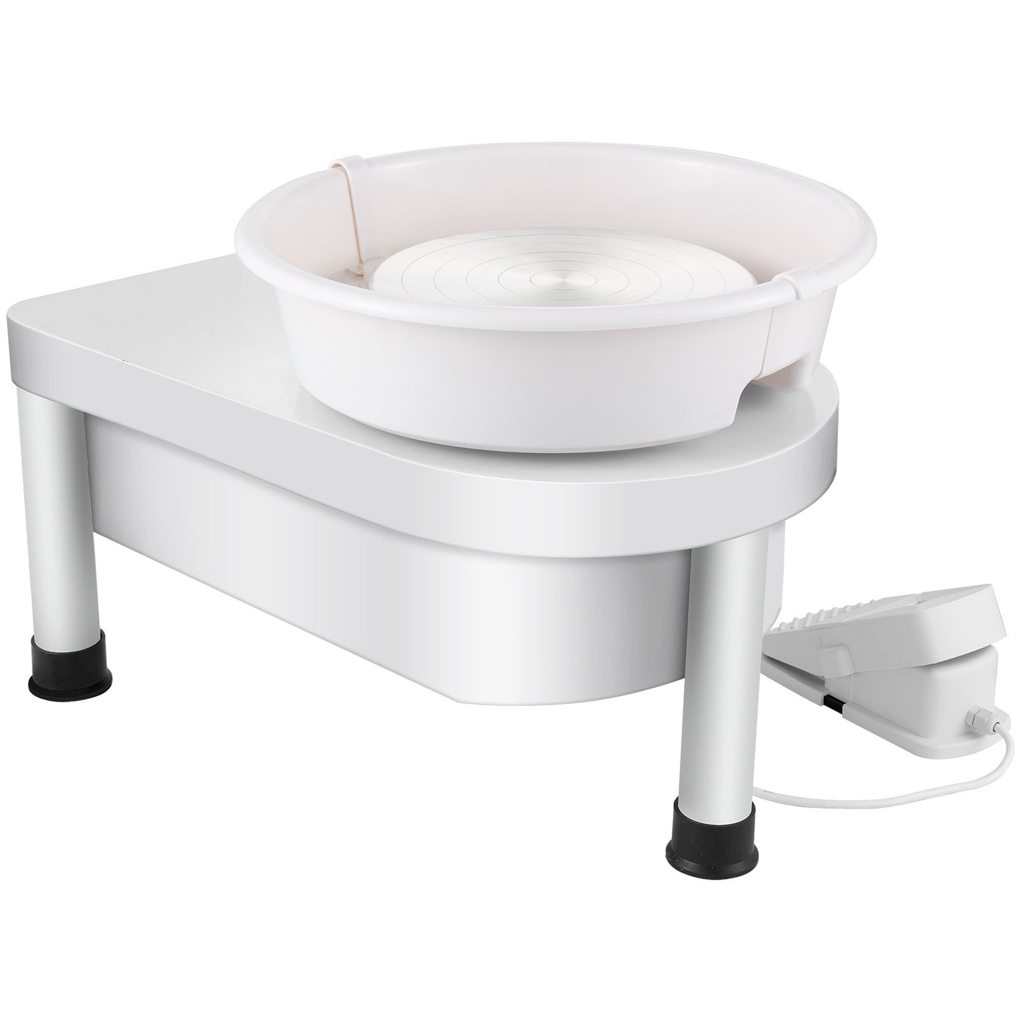 Pottery Wheel 25CM Pottery Shaping Machine 280W Electric Pottery Wheel with Foot Pedal and Detachable Basin Shaping Tool Kit for Ceramic Clay Craft DIY Clay