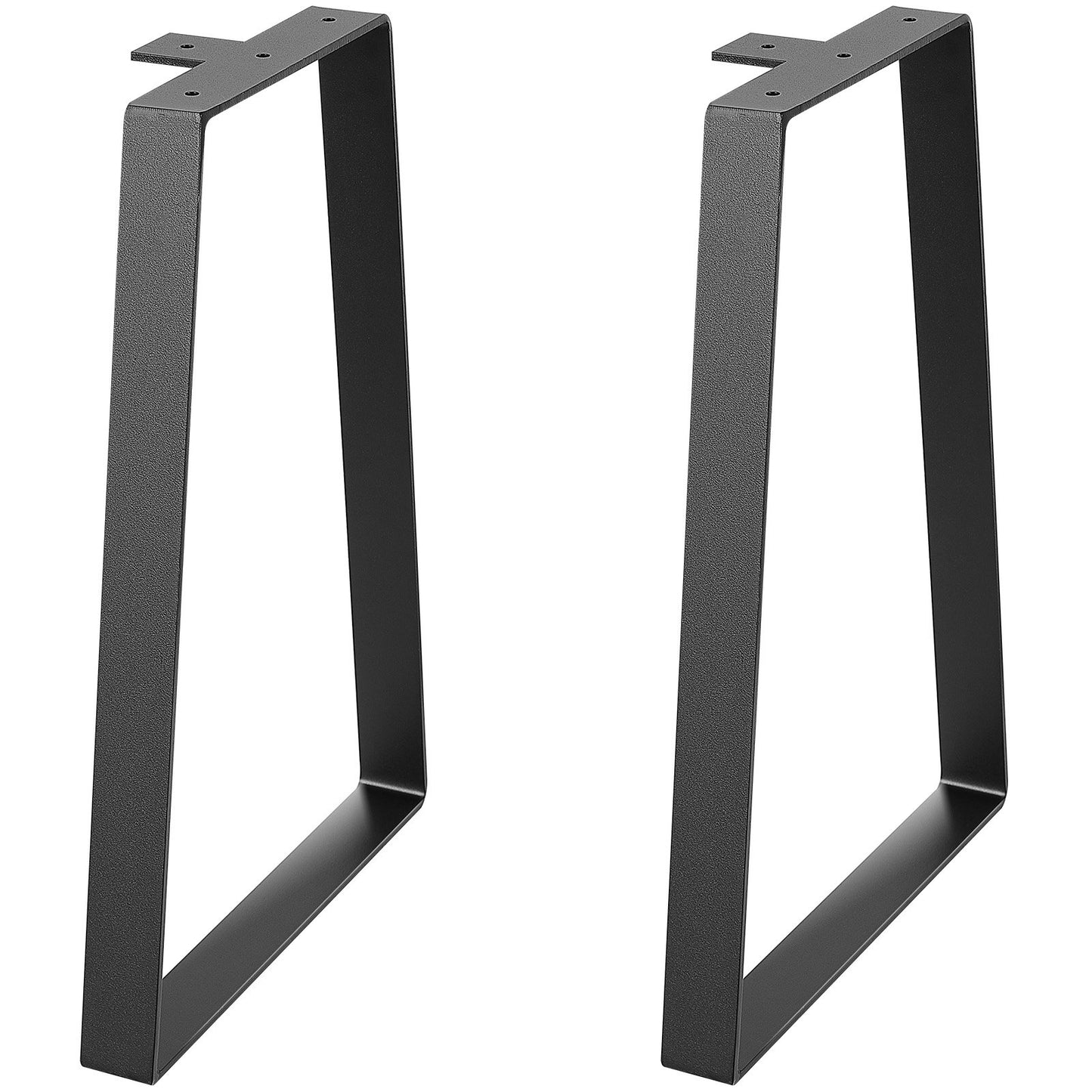 406.4MM Trapetsbordsben i stål, Ersättningsmöbelben Set om 2 för gör-det-själv-soffbord, moderna skrivbord, bänk, nattbord, soffa, maxbelastning 181,4 kg tunga, snabbinstallationsben svart
