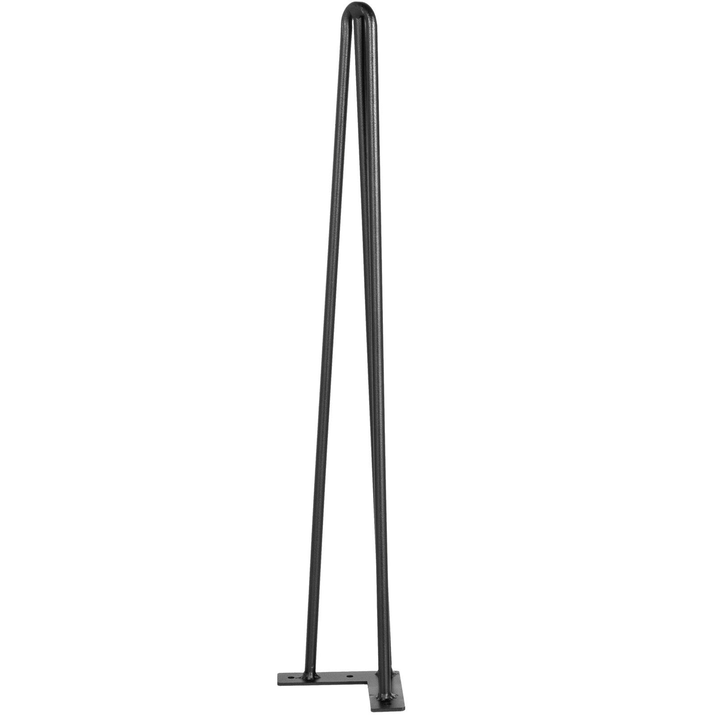Haarnadel-Tischbeine, 61 cm, schwarz, 4er-Set, Schreibtischbeine, je 100 kg Tragkraft, Haarnadel-Tischbeine, 3 Stangen für Bank, Schreibtisch, Tisch, Esstisch, Stühle, Kohlenstoffstahl, DIY-Tischbeine, Hochleistungsmöbel