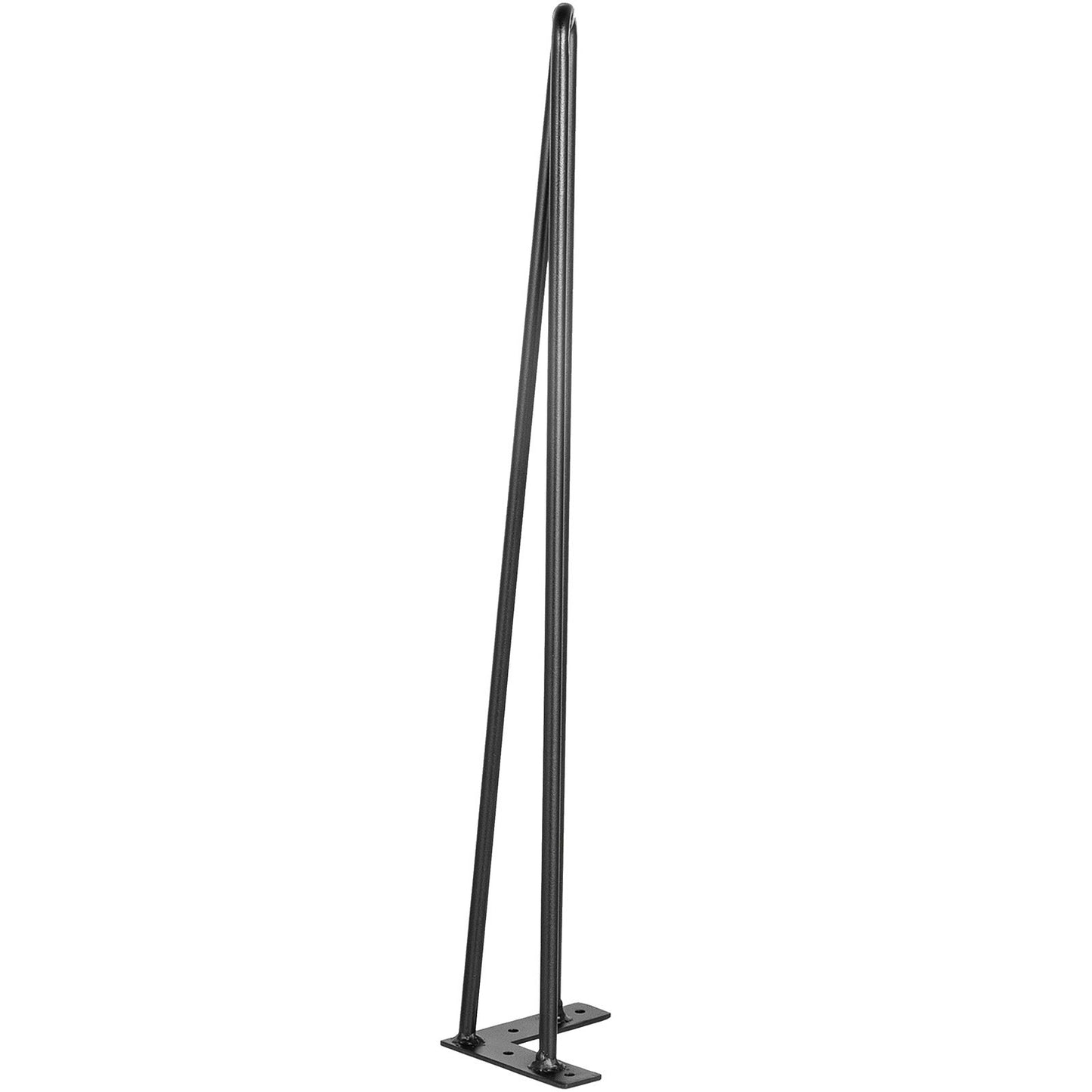 Haarnadel-Tischbeine, 61 cm, schwarz, 4er-Set, Schreibtischbeine, je 100 kg Tragkraft, Haarnadel-Tischbeine, 3 Stangen für Bank, Schreibtisch, Tisch, Esstisch, Stühle, Kohlenstoffstahl, DIY-Tischbeine, Hochleistungsmöbel
