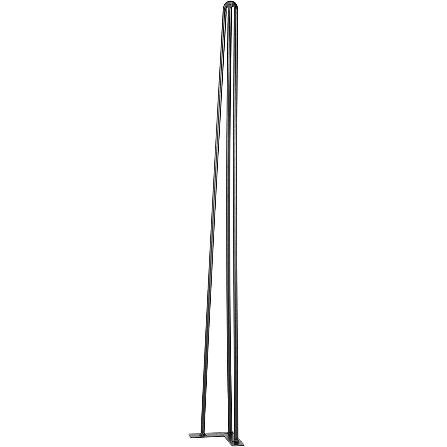Hairpin Table Legs 36" Black Set of 4 Desk Legs 880lbs Load Capacity (Each 220lbs) Hairpin Table Legs 3 Rods for Bench Desk Table Chairs for Dining Room Table Carbon Steel DIY Heavy Duty Furniture Legs