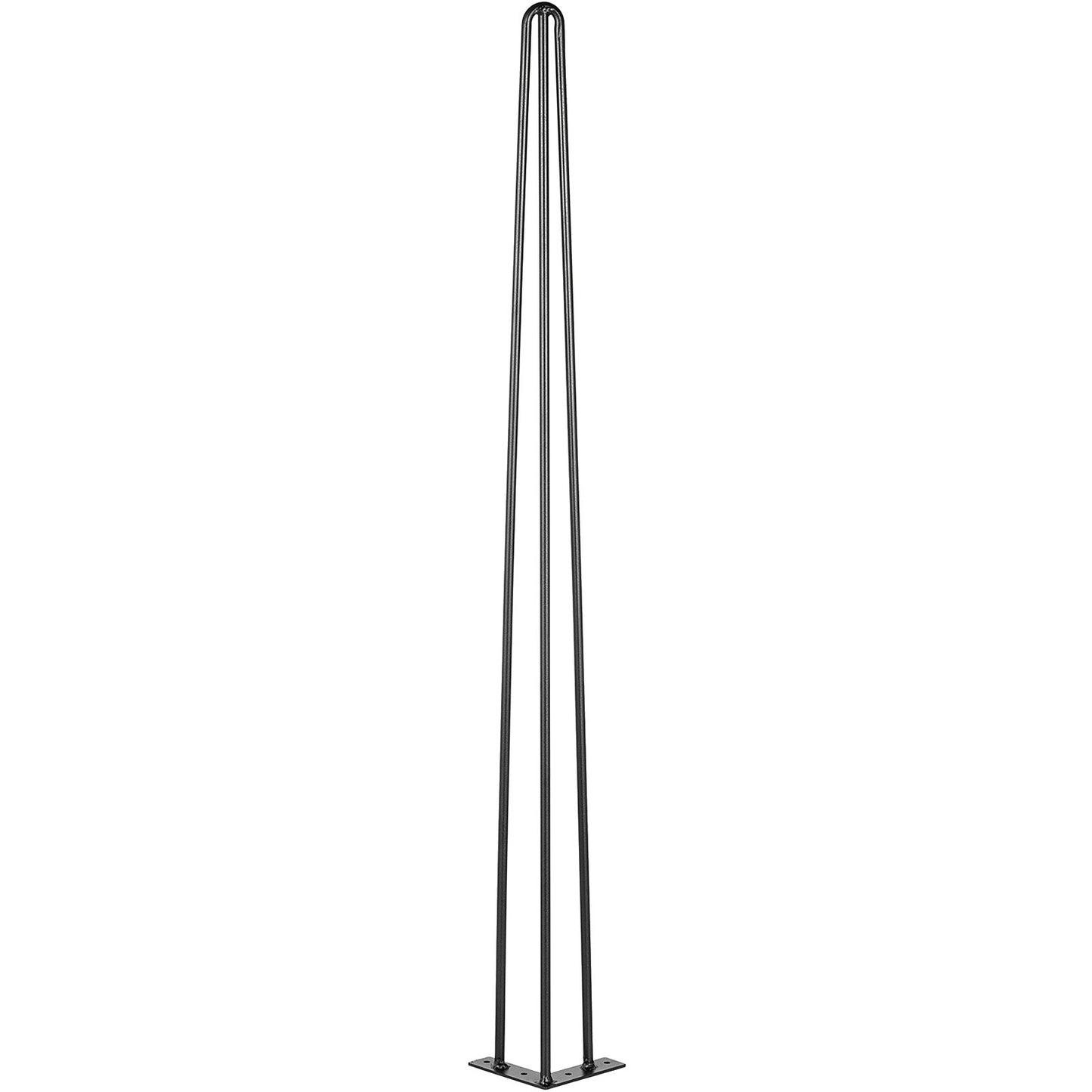 Hairpin Table Legs 36" Black Set of 4 Desk Legs 880lbs Load Capacity (Each 220lbs) Hairpin Table Legs 3 Rods for Bench Desk Table Chairs for Dining Room Table Carbon Steel DIY Heavy Duty Furniture Legs