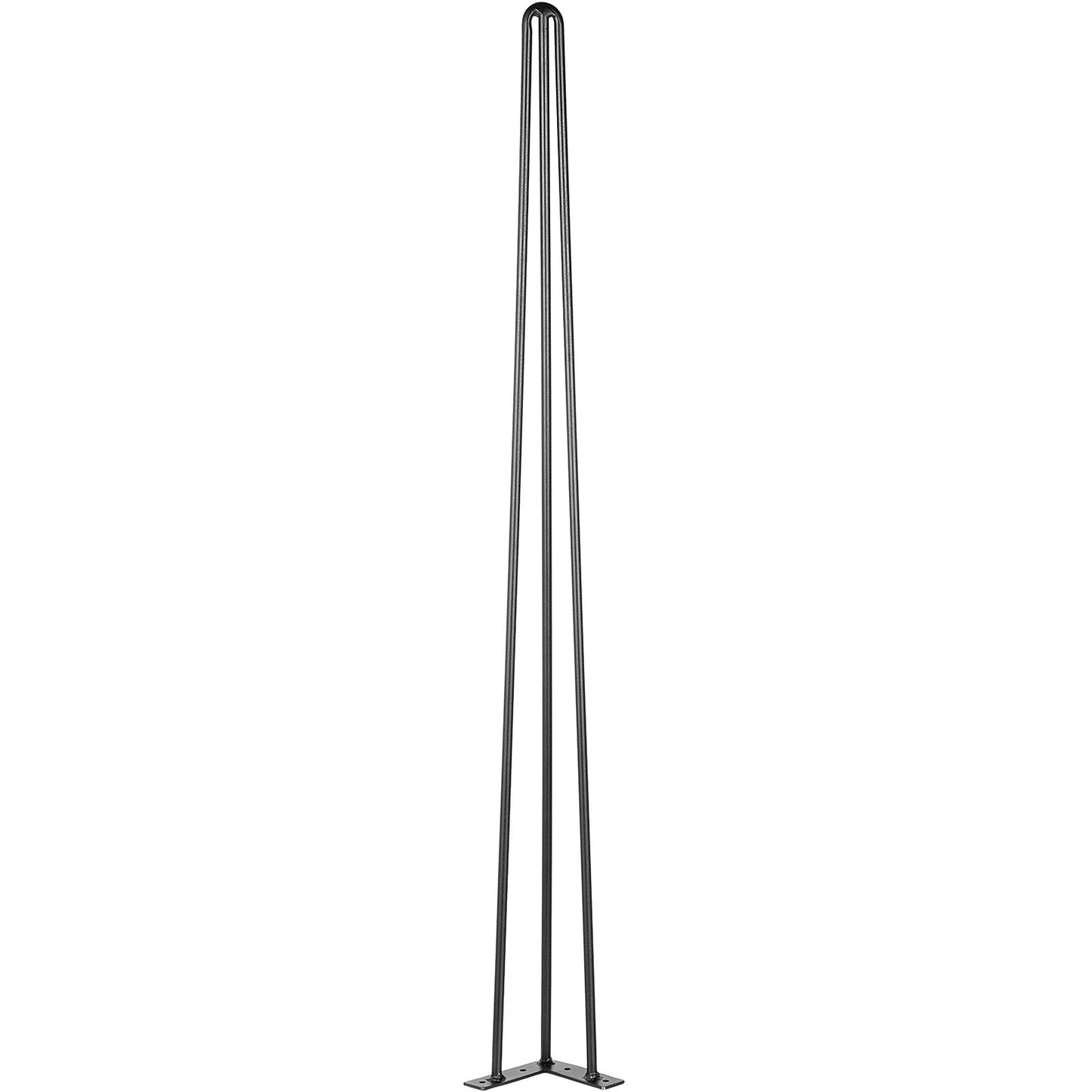 Hairpin Table Legs 36" Black Set of 4 Desk Legs 880lbs Load Capacity (Each 220lbs) Hairpin Table Legs 3 Rods for Bench Desk Table Chairs for Dining Room Table Carbon Steel DIY Heavy Duty Furniture Legs