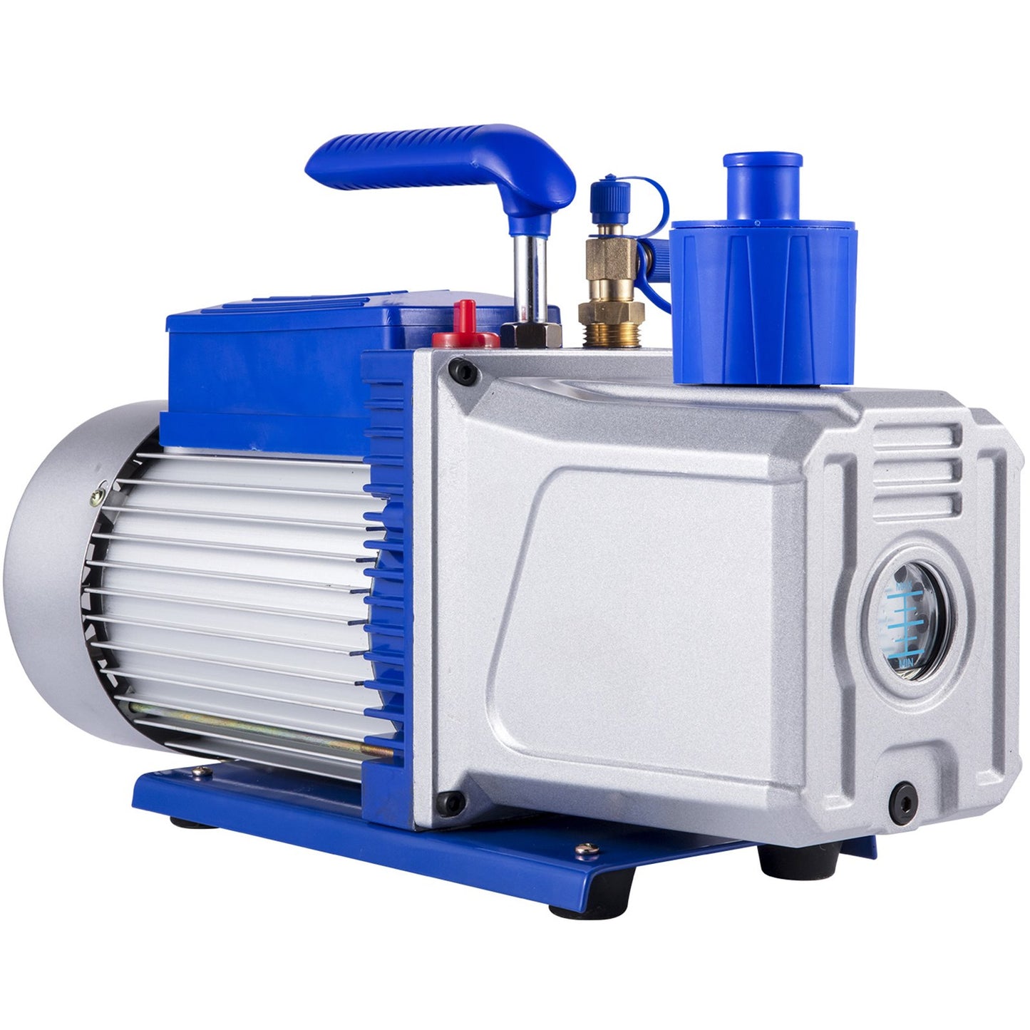10CFM 2-stegs vakuumpump, 1HP köldmedievakuumpump, luftkonditionering Dubbelstegs AC-konditionering för frysning av matförpackningar Bilreparation Vakuumevakuering(VP280)