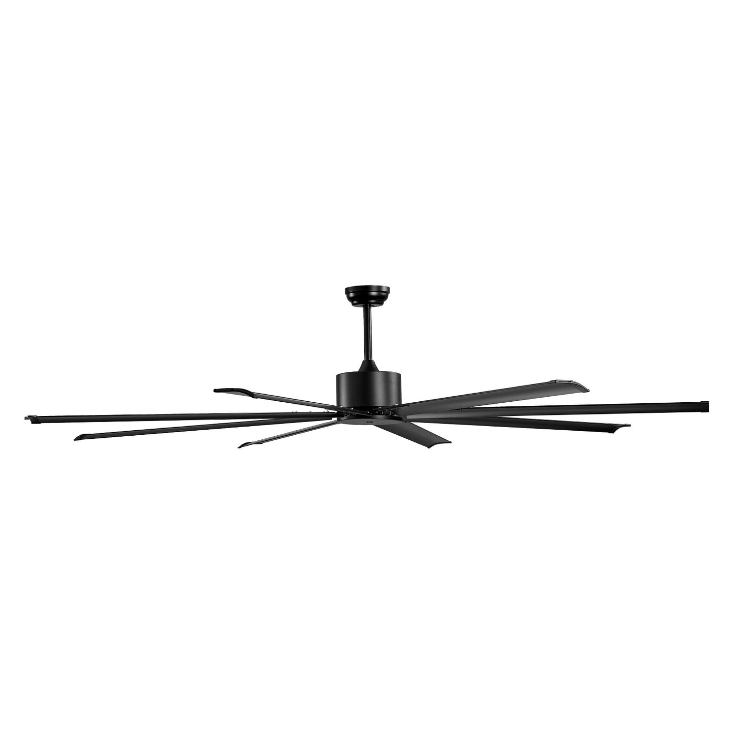 213 cm Takfläkt i aluminium Utan Ljus Fjärrkontroll DC Motor Svart