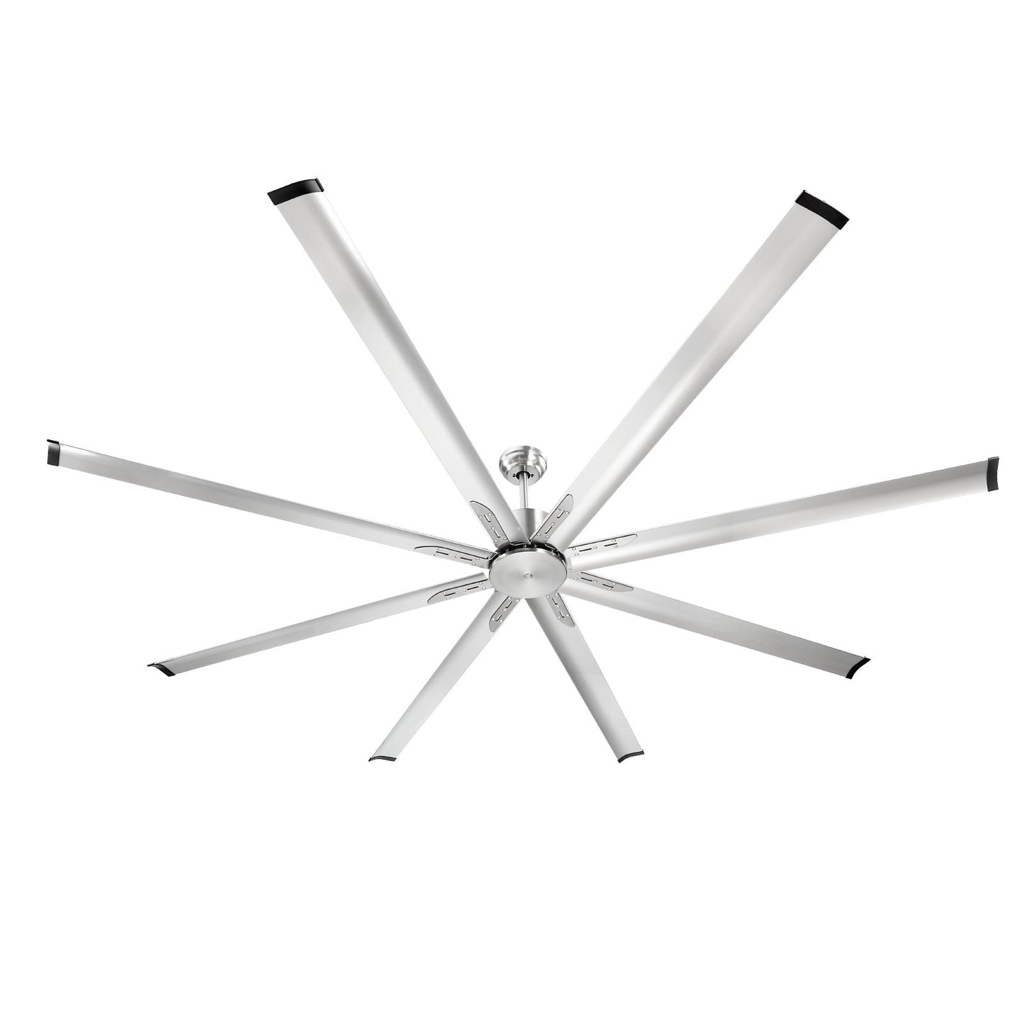 244 cm takfläkt i aluminium utan ljusfjärrkontroll Borstad nickel