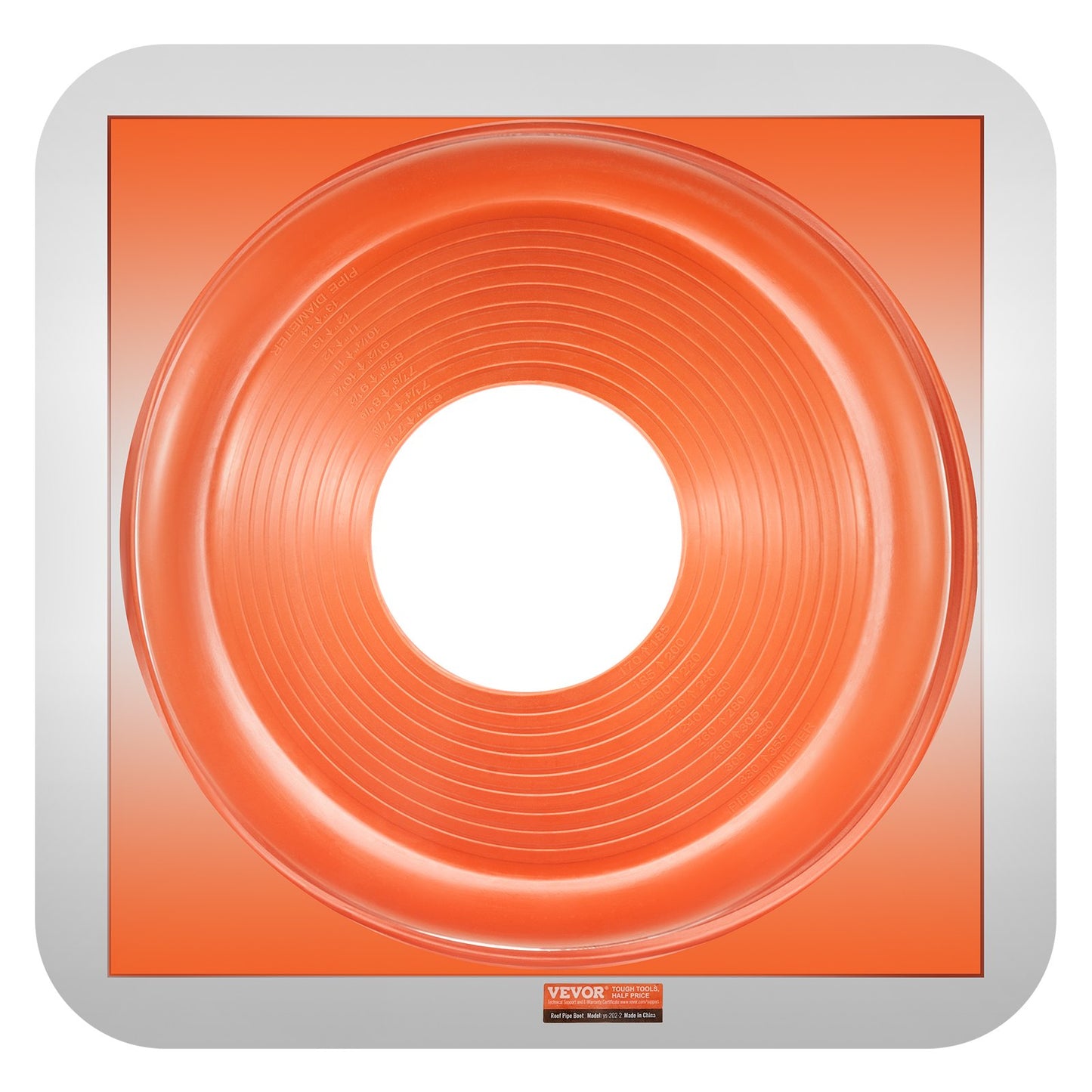 2 st Metalltakrör Blinkande känga Passar 6-1/4" - 11-3/4" Pipe Röd Silikon