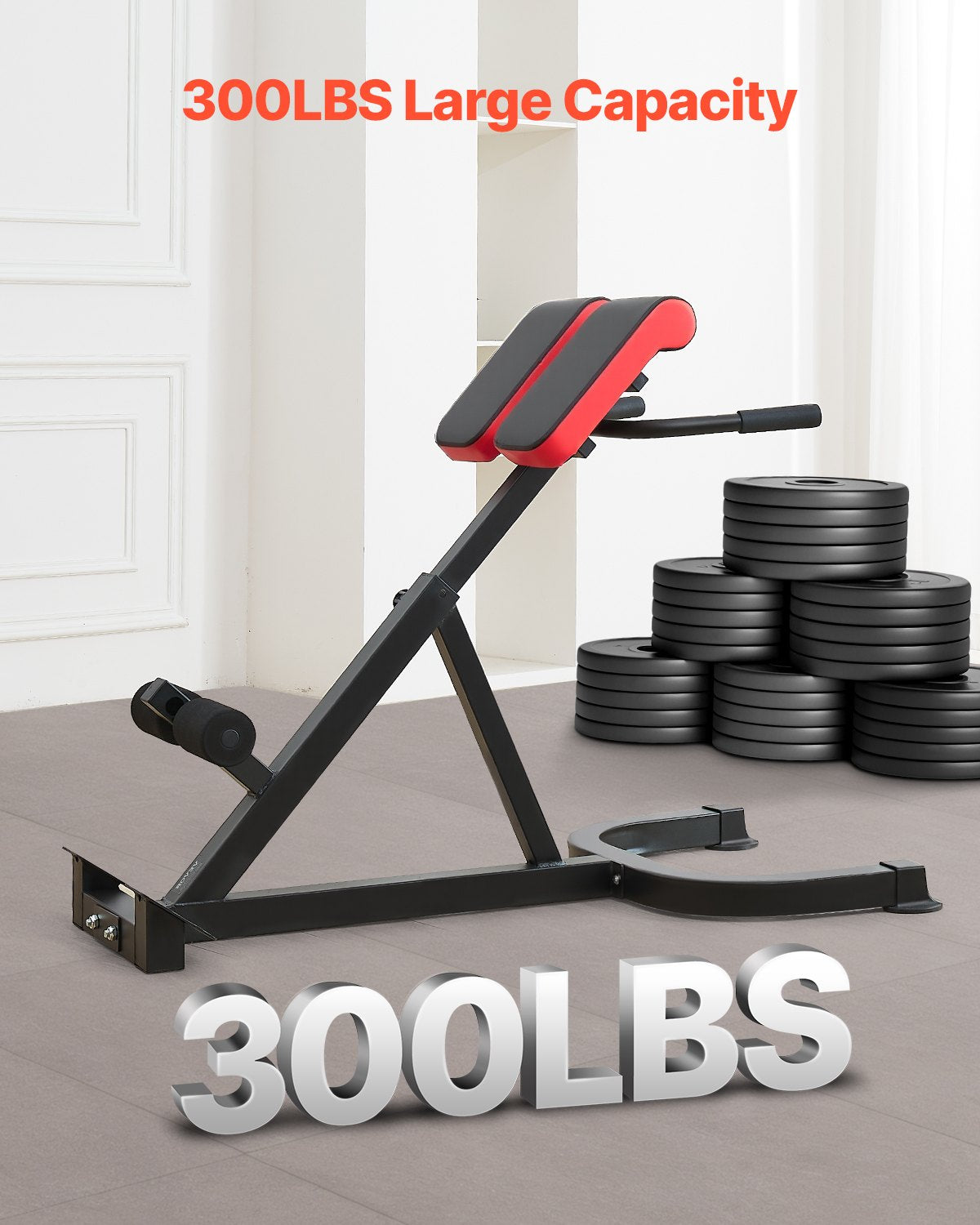 Roman Stol Ryggförlängning Hyperextension Bänk Multifunktion Justerbar