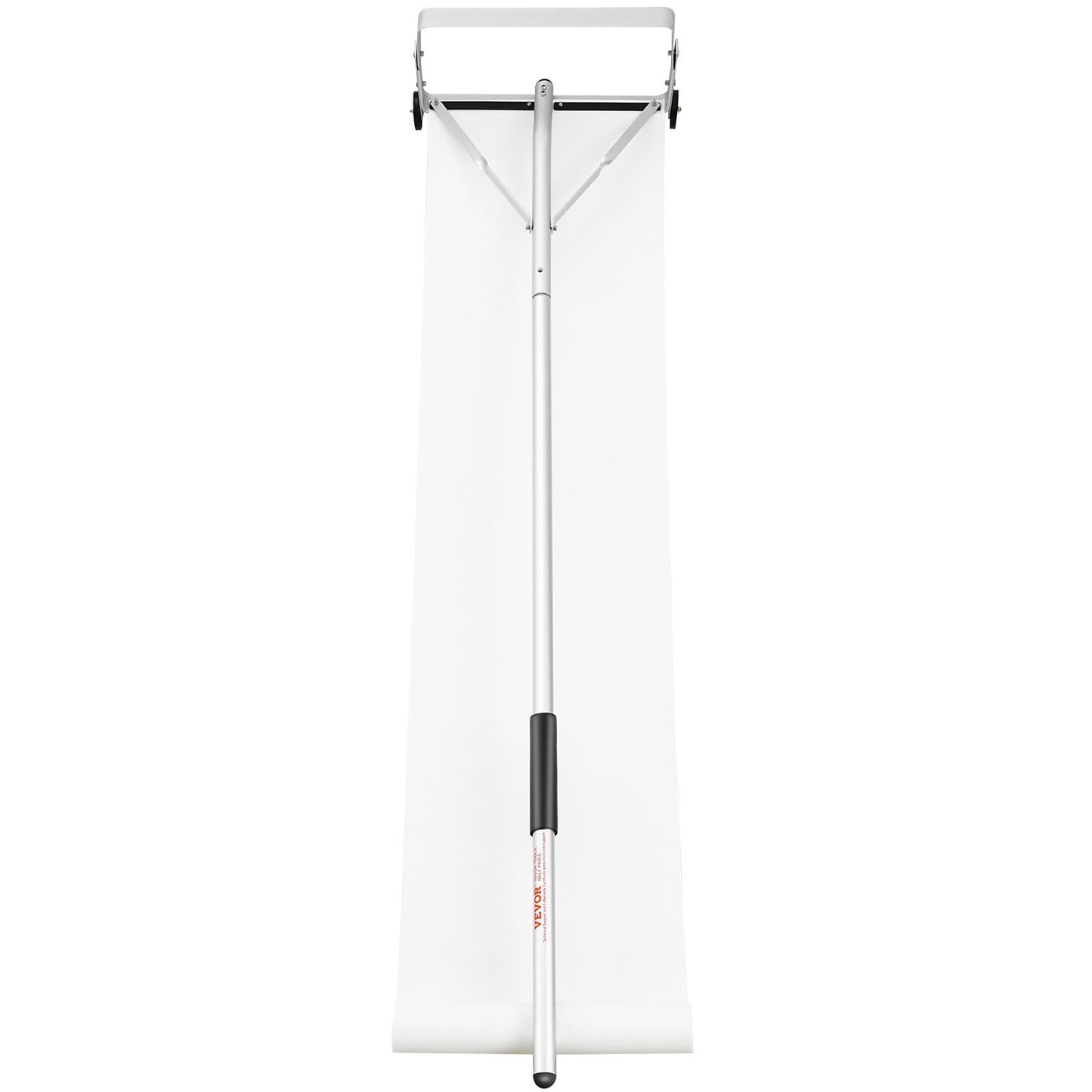 Snow Gutter, 30ft Reach Aluminum Roof Shovel with Glide Cloth, Premium 19" Blade Snow Removal Tool, Secure on Roof with Roller Wheels, Anti-Slip Handle, Used for House Roofs, Car Snow, Wet Leaves