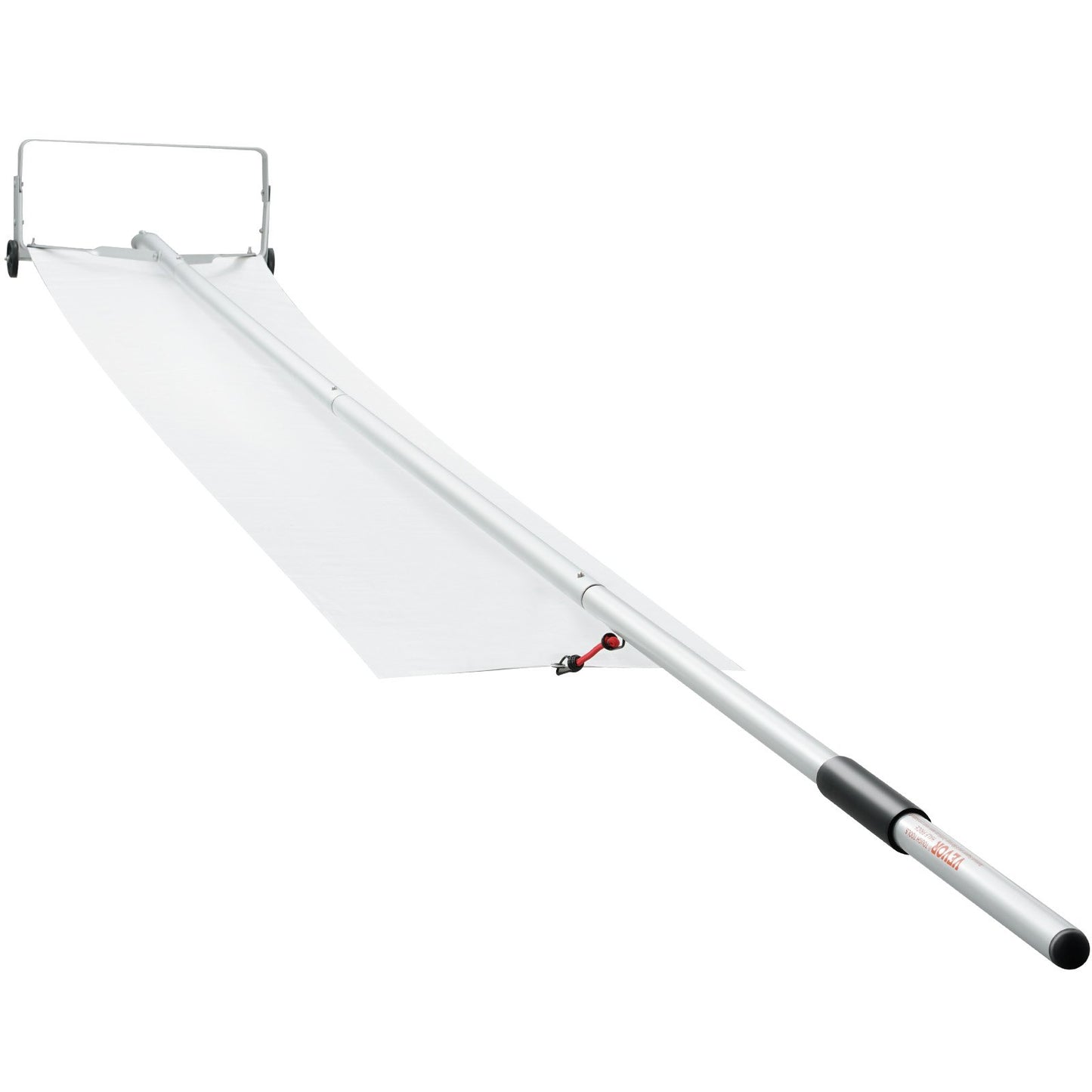 Snow Gutter, 30ft Reach Aluminum Roof Shovel with Glide Cloth, Premium 19" Blade Snow Removal Tool, Secure on Roof with Roller Wheels, Anti-Slip Handle, Used for House Roofs, Car Snow, Wet Leaves