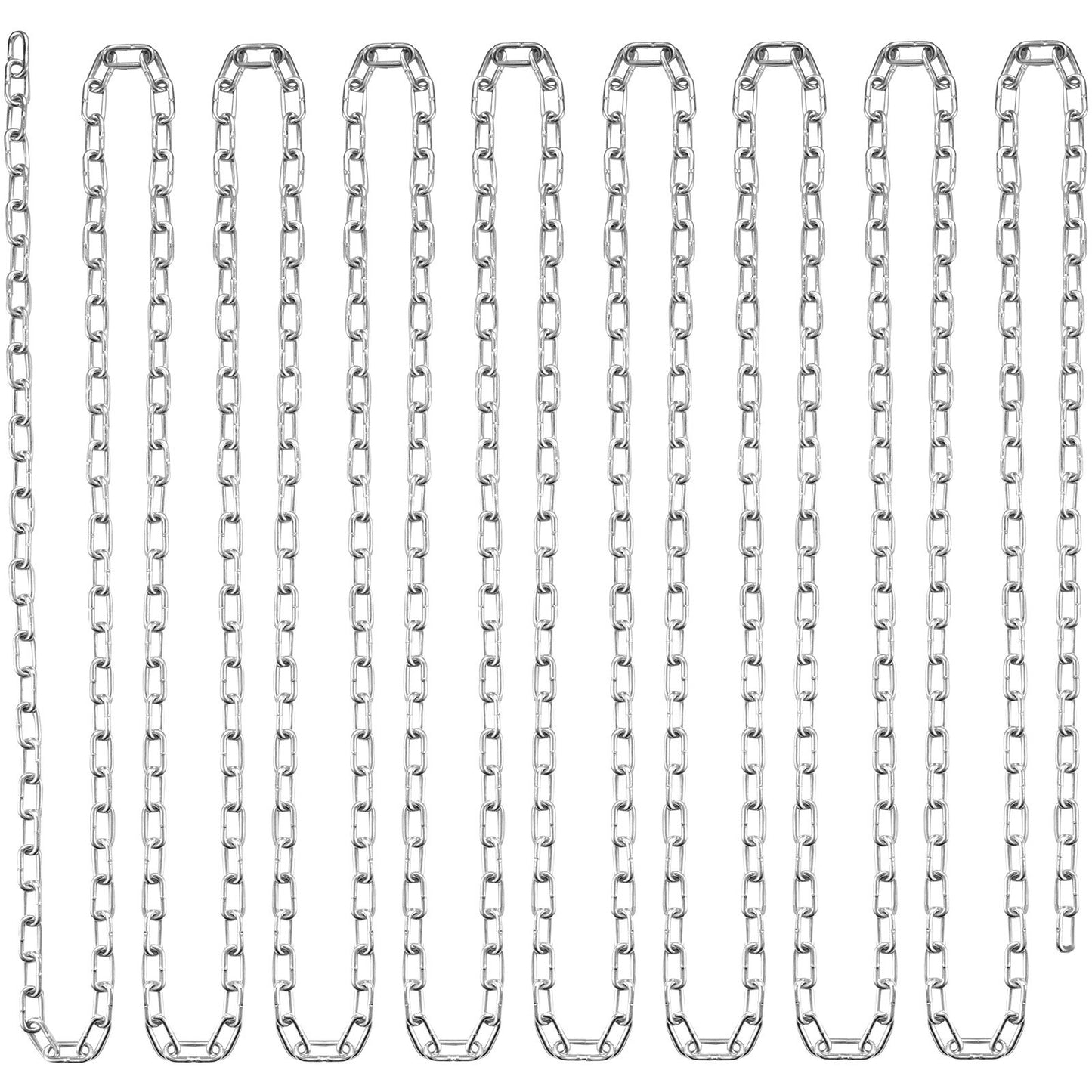 Zinkpläterad Proof Coil Chain Carbon Steel Chain Sling 1/8" x 100' 330 lbs