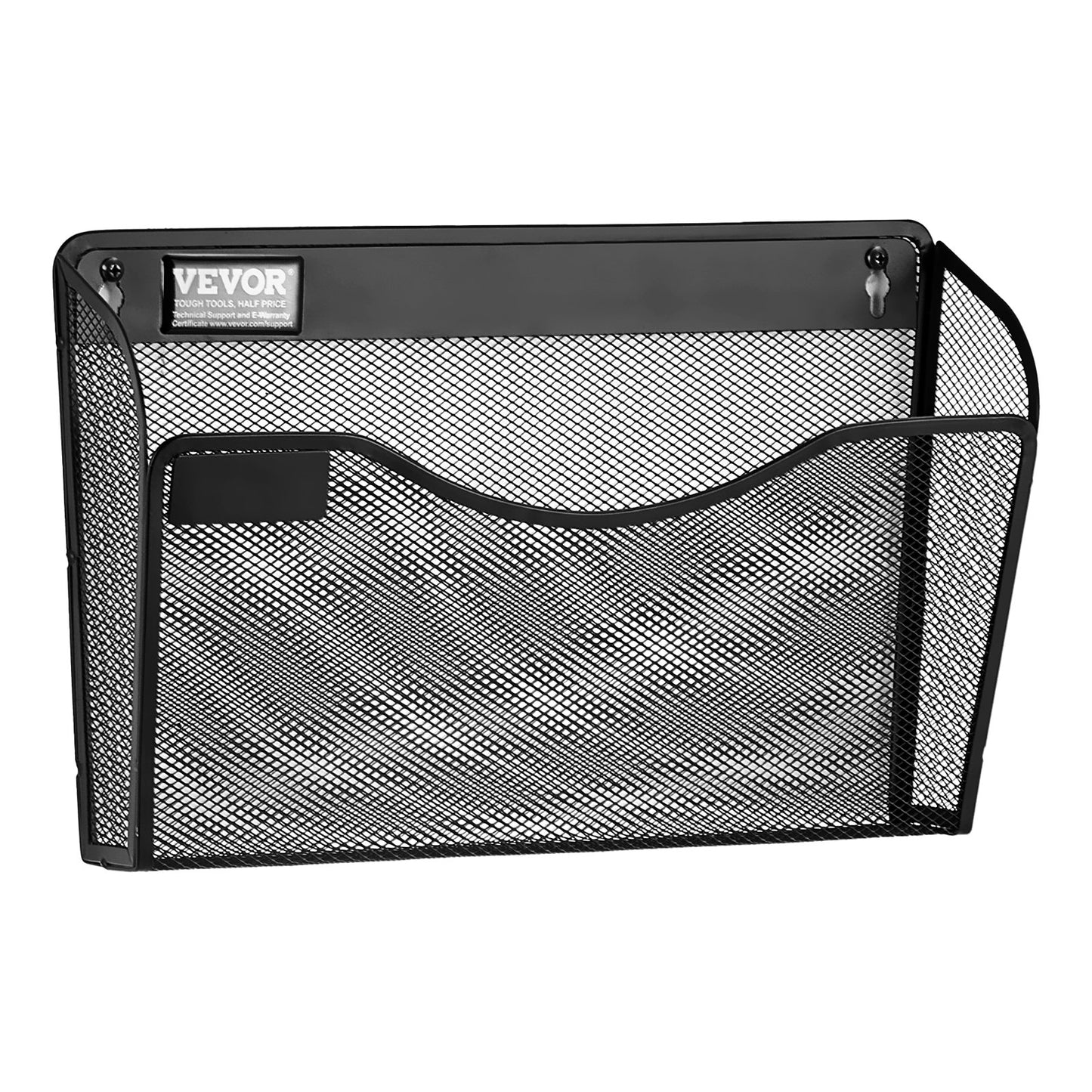 File Wall Rack Mesh Wall File Holder 6-part 1 pocket for office & school