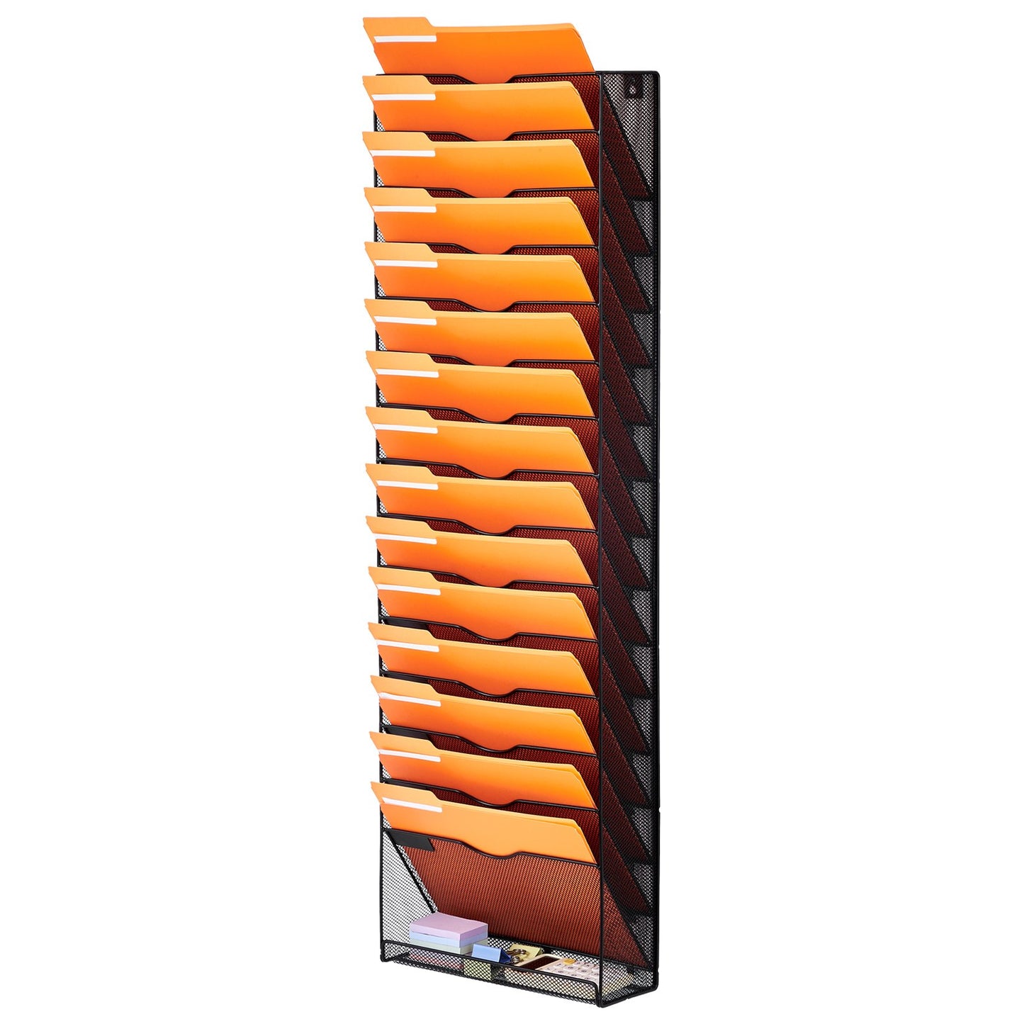 Aktenwandregal, Netz-Wandaktenhalter, 1-teilig, 16 Taschen, für Büro/Schule