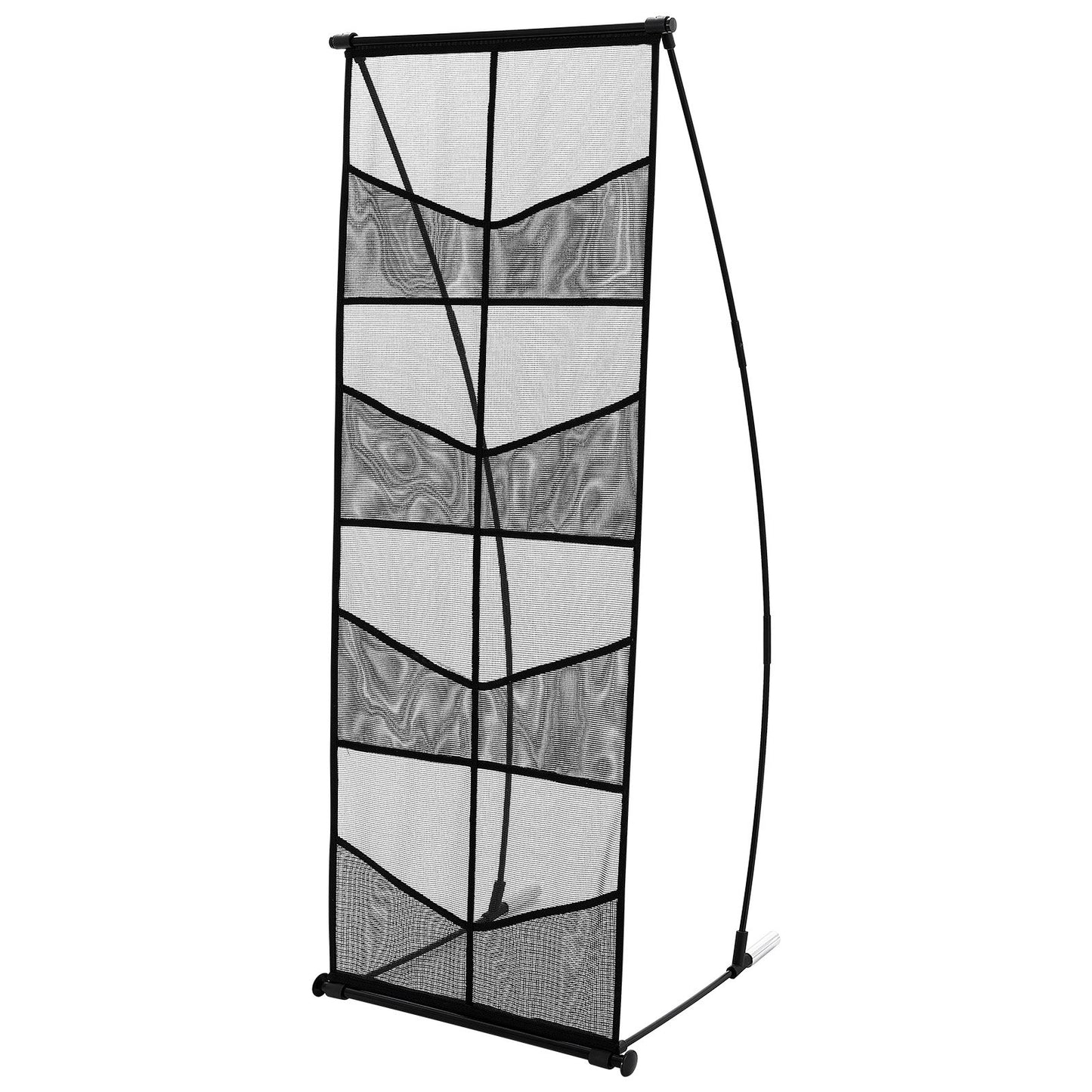 Broschyr Display Stand 4-nivå 8 Pocket Mesh Litteratur Display Hållare Rack
