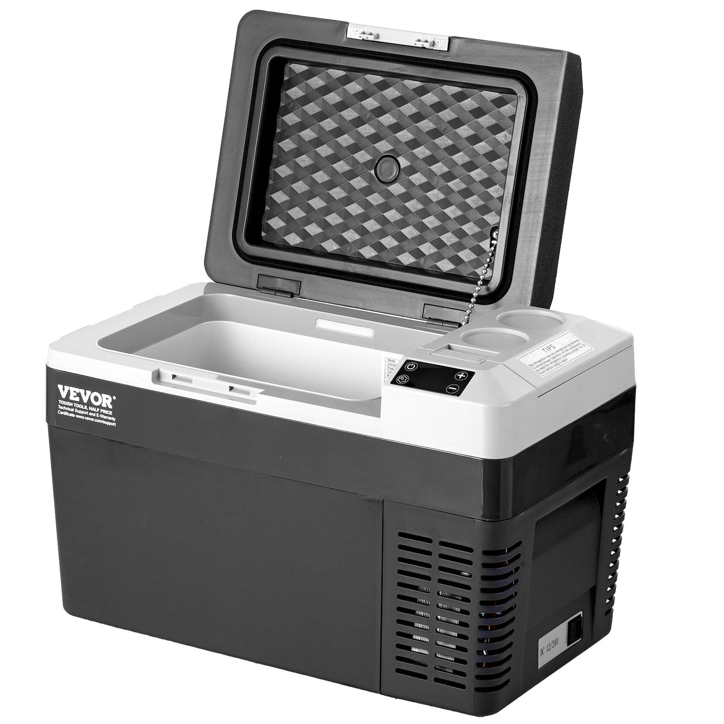 Bärbar Bil Kylskåp Frys Kompressor 25 L Single Zone för Bil Hem