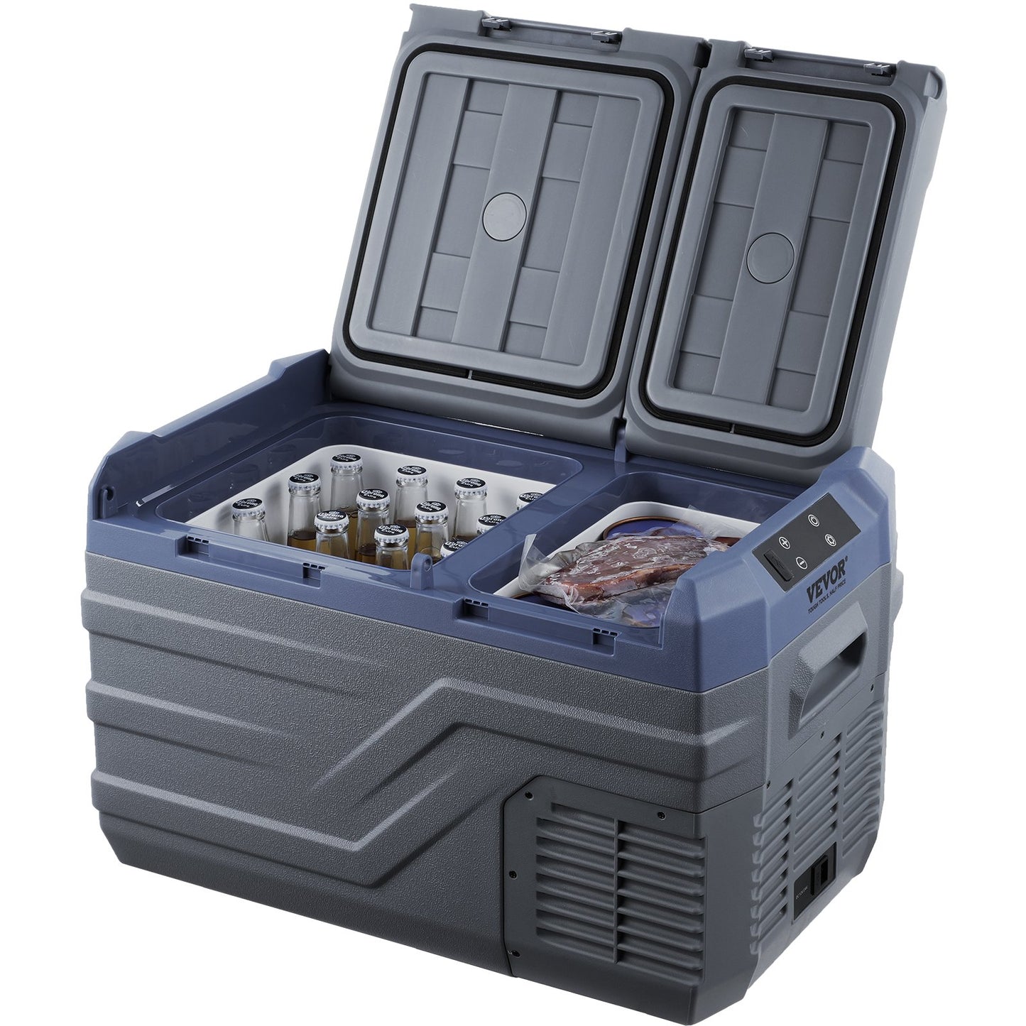 Tragbarer Autokühlschrank mit Gefrierfach, Kompressor, 25 l, Dual Zone, für Zuhause, Auto