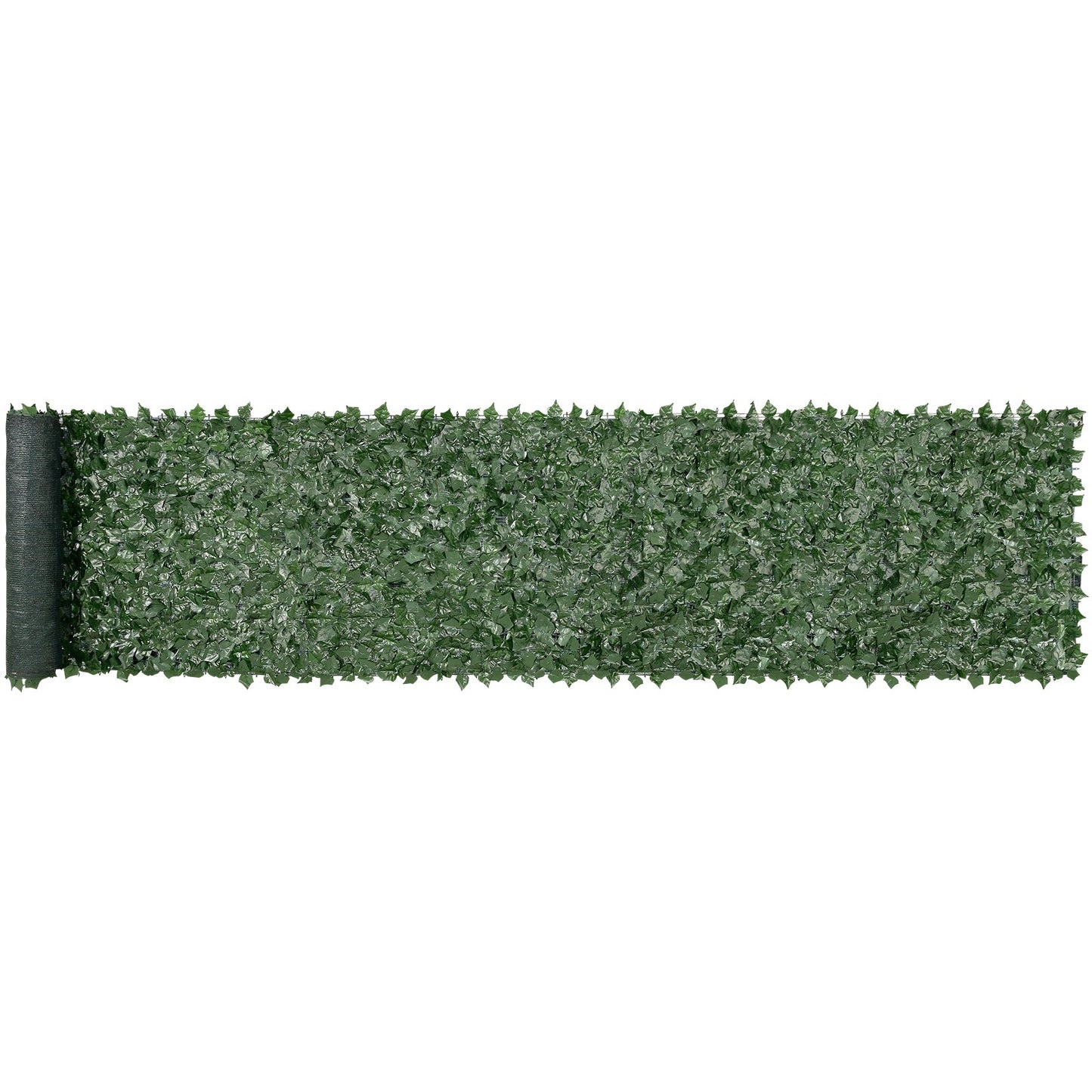 Ivy Privacy Fence, 1 x 5 m Artificial Green Wall Screen, Green Ivy Fence with Mesh Fabric and Reinforced Joint, Fake Hedges Vine Leaf Decoration for Outdoor Garden, Yard, Balcony
