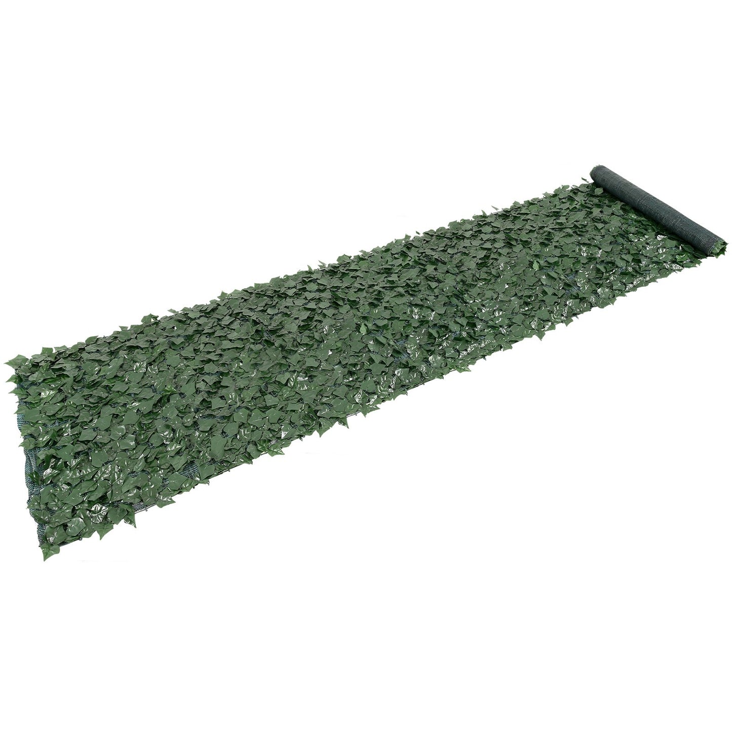 Ivy Privacy Fence, 1 x 5 m Artificial Green Wall Screen, Green Ivy Fence with Mesh Fabric and Reinforced Joint, Fake Hedges Vine Leaf Decoration for Outdoor Garden, Yard, Balcony