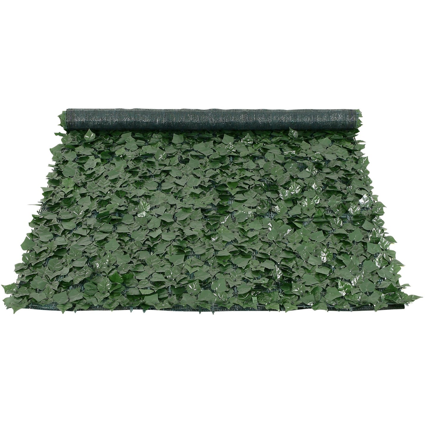 Ivy Privacy Fence, 1.5 x 2.5 m Artificial Green Wall Screen, Green Ivy Fence with Mesh Fabric and Reinforced Joint, Fake Hedges Vine Leaf Decoration for Outdoor Garden, Yard, Balcony