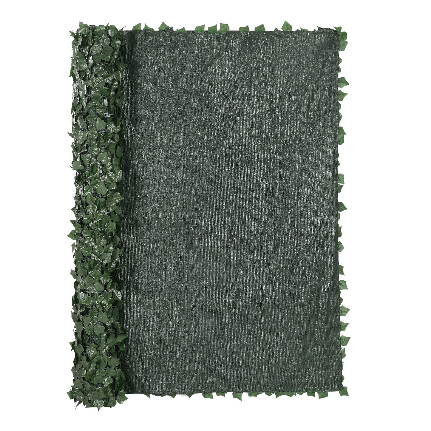 Ivy Privacy Fence, 1830 x 2440 mm Artificiell grön väggskärm, Greenery Ivy staket med nättyg och förstärkt fog, falska häckar Vinbladsdekoration för utomhusträdgård, trädgård