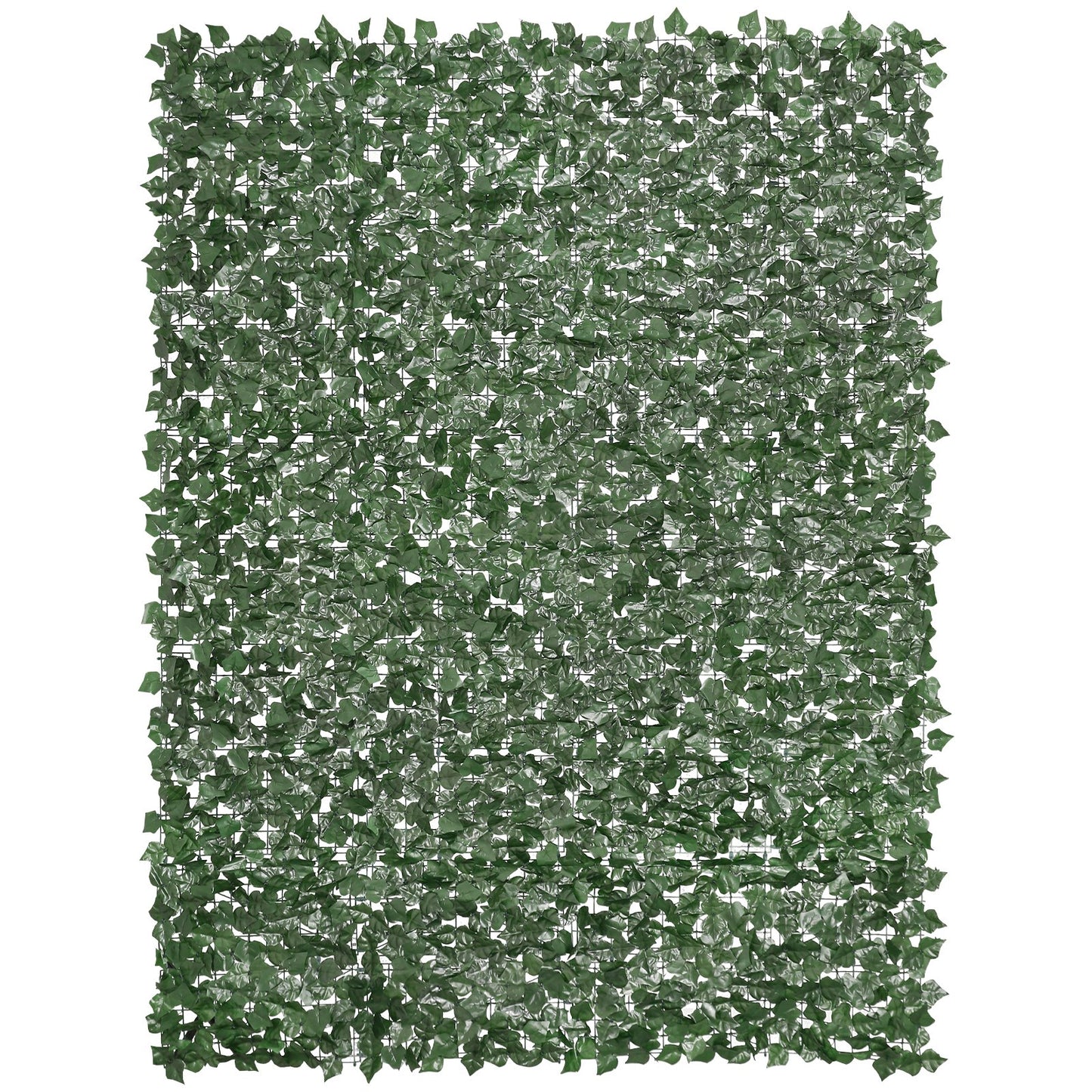 Ivy Privacy Fence, 2440 x 1830 mm Artificiell grön väggskärm, grönt Ivy staket med förstärkt fog, Faux häckar Vinbladsdekoration för utomhusträdgård, gård, balkong, uteplatsdekor