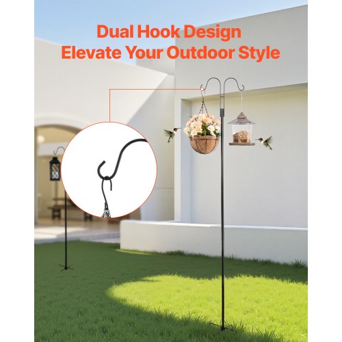 Dubbel Shepherds Krok 8-pack 2730 mm Robust Fågelmatarstång | EU