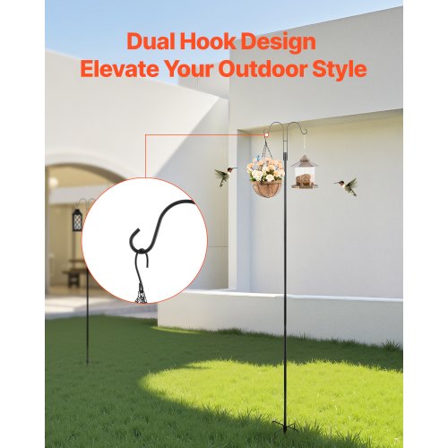 Dubbel Shepherds Krok 8-pack 2345 mm Robust Fågelmatarstång | EU
