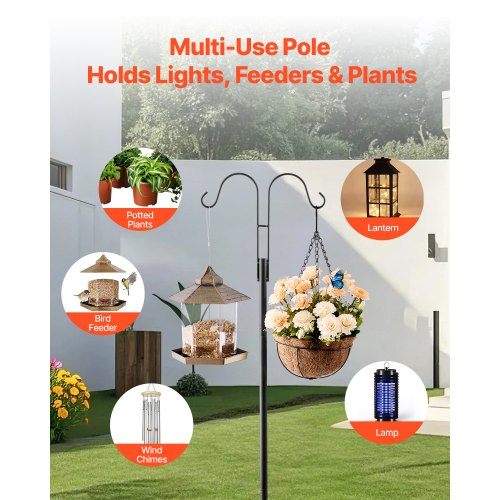 Dubbel Shepherds Krok 8-pack 2345 mm Robust Fågelmatarstång | EU