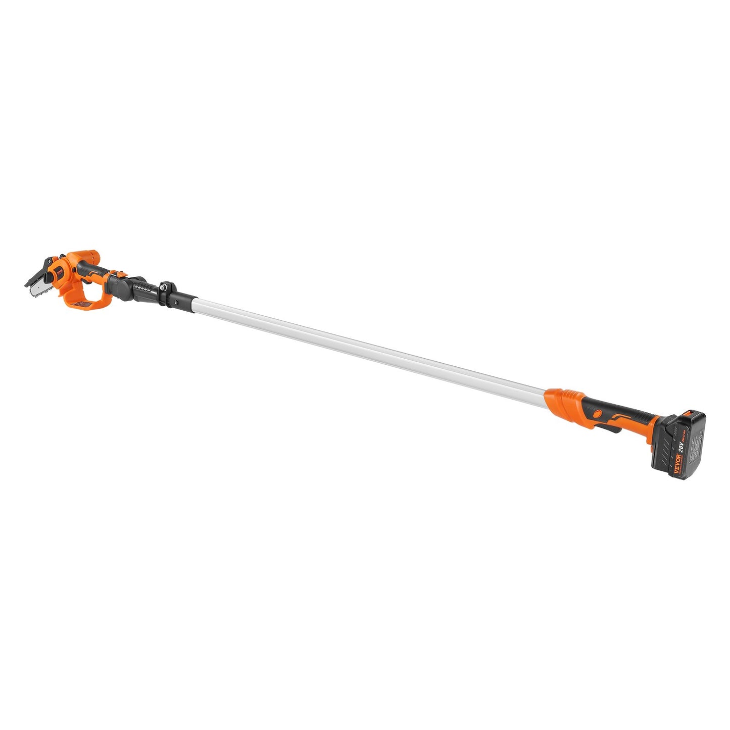 2-in-1 Cordless Pole Saw & Mini Chainsaw, 20V 2Ah Battery Pole Chainsaw, 5" Cutting Capacity 8 ft Reach Pole Saw for Branch Cutting and Tree Pruning (Battery and Blade Guard Included)