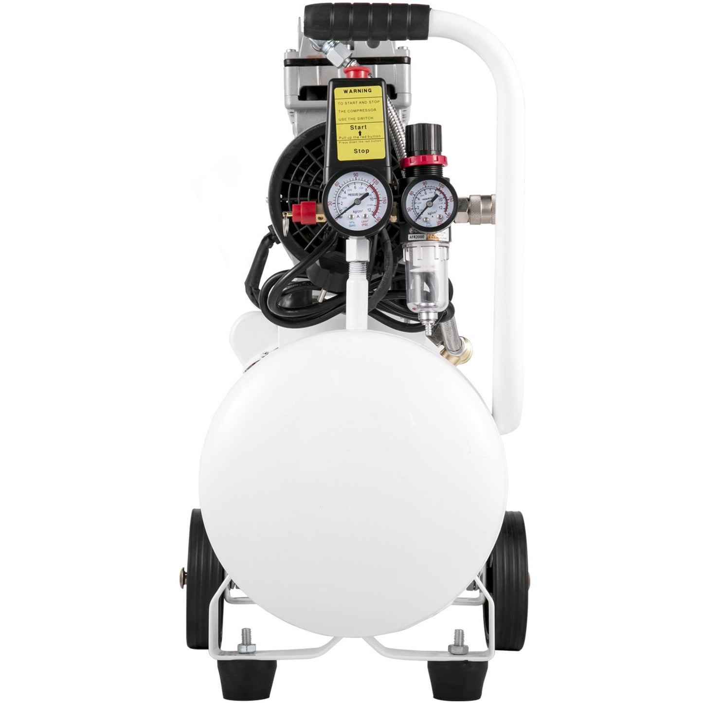 Air compressor 5.5 gallon, portable air compressor 1 hp, oil-free air compressor steel tank 750W, pancake air compressor 115 PSI, ultra-quiet compressor for home repair, tire pumping