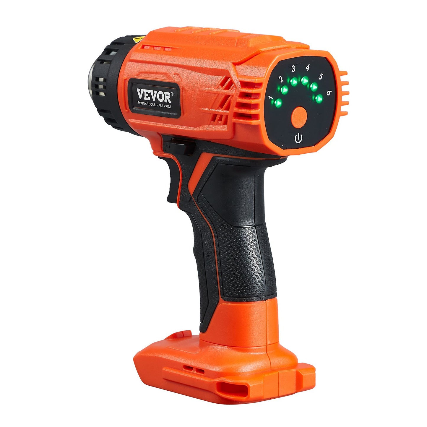 Cordless Heat Gun Hot Air Gun with LED Light 6 Temperatures & 4 Nozzles