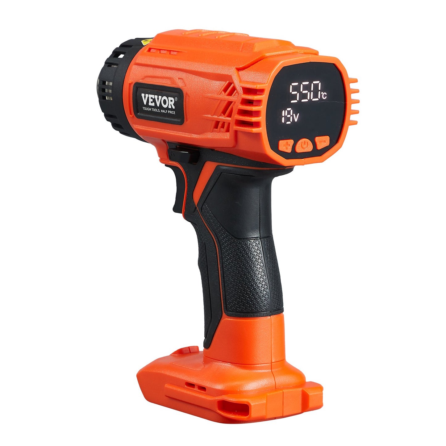 Cordless Heat Gun Hot Air Gun with LCD Display Multi-Level Temperature & 4 Nozzles