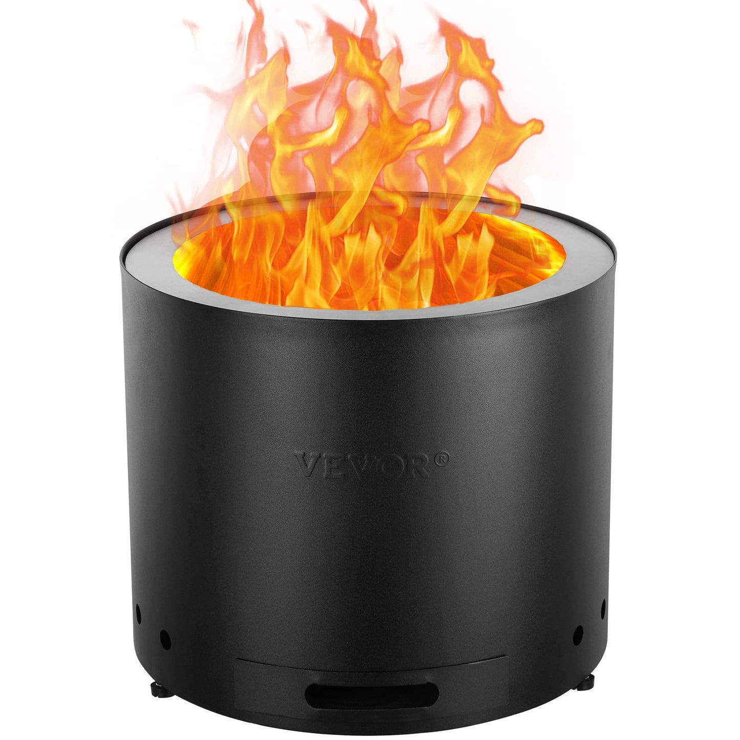 Smokeless Fire Pit Stove Bonfire 19,3 i Dia Vedeldad rostfritt stål