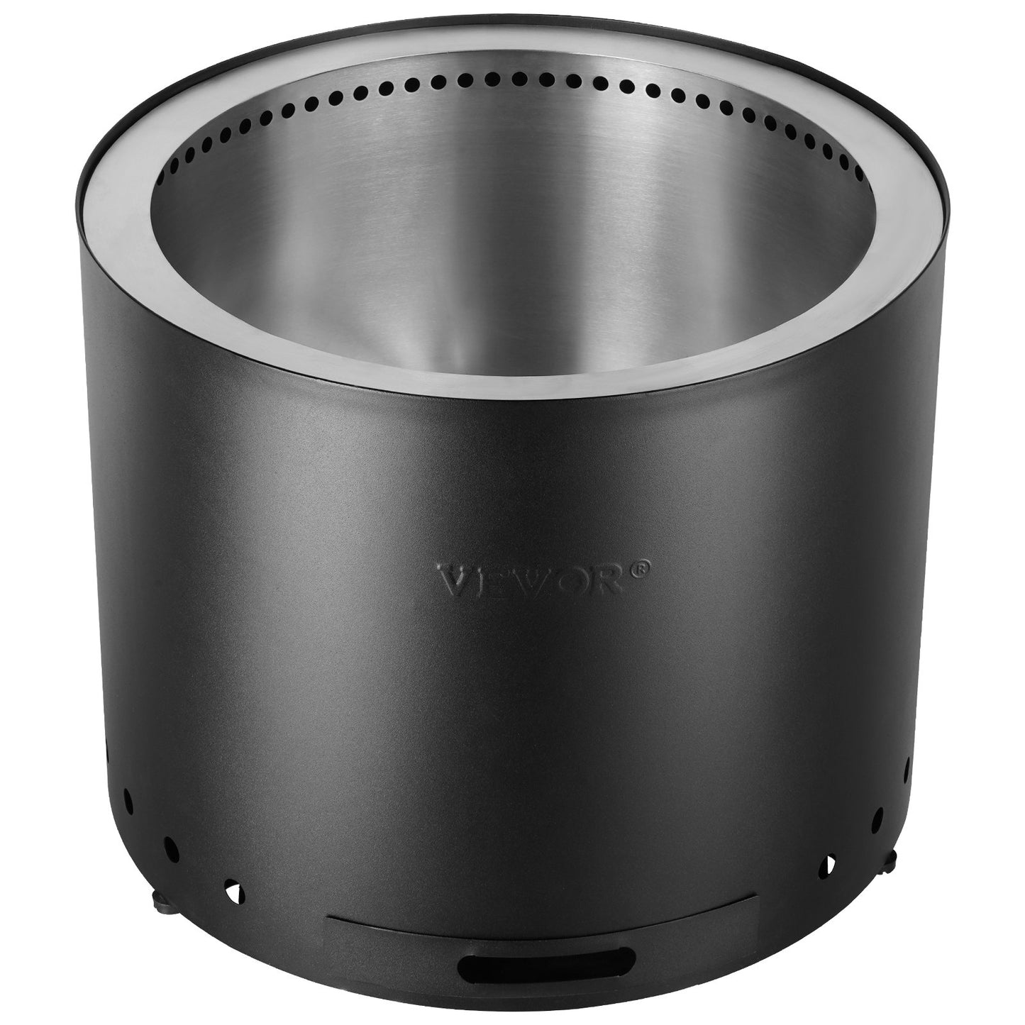 Smokeless Fire Pit Stove Bonfire 19,3 i Dia Vedeldad rostfritt stål