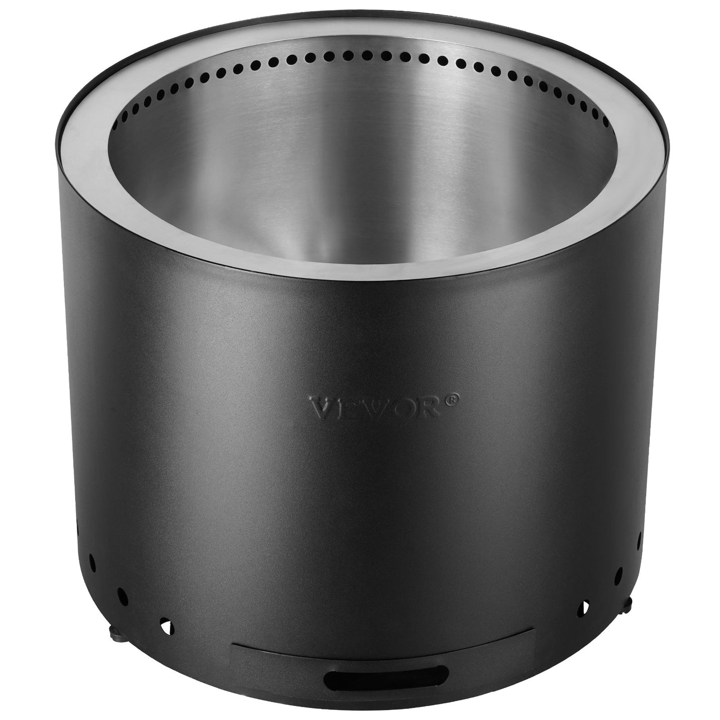 Smokeless Fire Pit Stove Bonfire 19,3 i Dia Vedeldad rostfritt stål