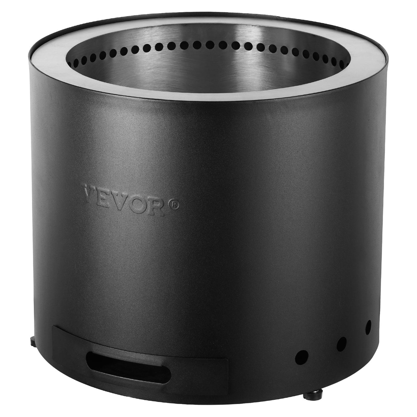 Smokeless Fire Pit Stove Bonfire 19,3 i Dia Vedeldad rostfritt stål