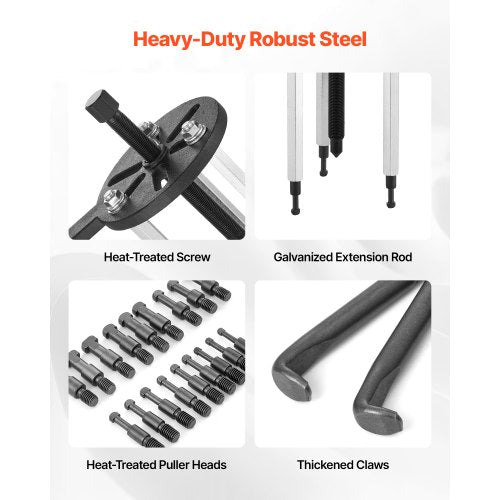 21 in 1 bearing removal puller inner hole removal tool 3-jaw puller