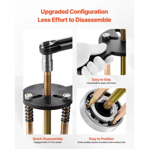 36 in 1 bearing removal puller inner hole removal tool 3-jaw puller