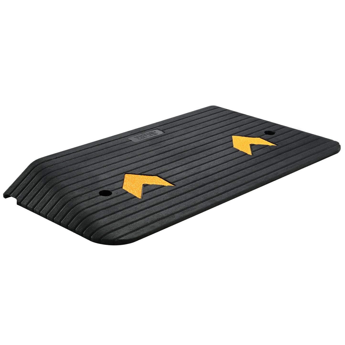 Upgraded Rubber Threshold Ramp, 3 Inch 1 Channel Door Ramp, Natural Rubber Car Ramp with Non-Slip Textured Surface, 33069 lbs Load Capacity Sidewalk Ramp for Wheelchair and Scooter