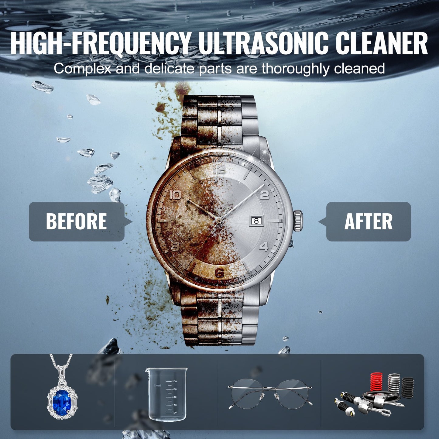 30L Ultrasonic Cleaner with Heating Timer and Digital Sound Machine
