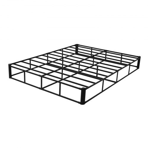 Boxspring Queen size-sängram med tyg 204,5 L x 144,5 B x 23,5 H tum | EU