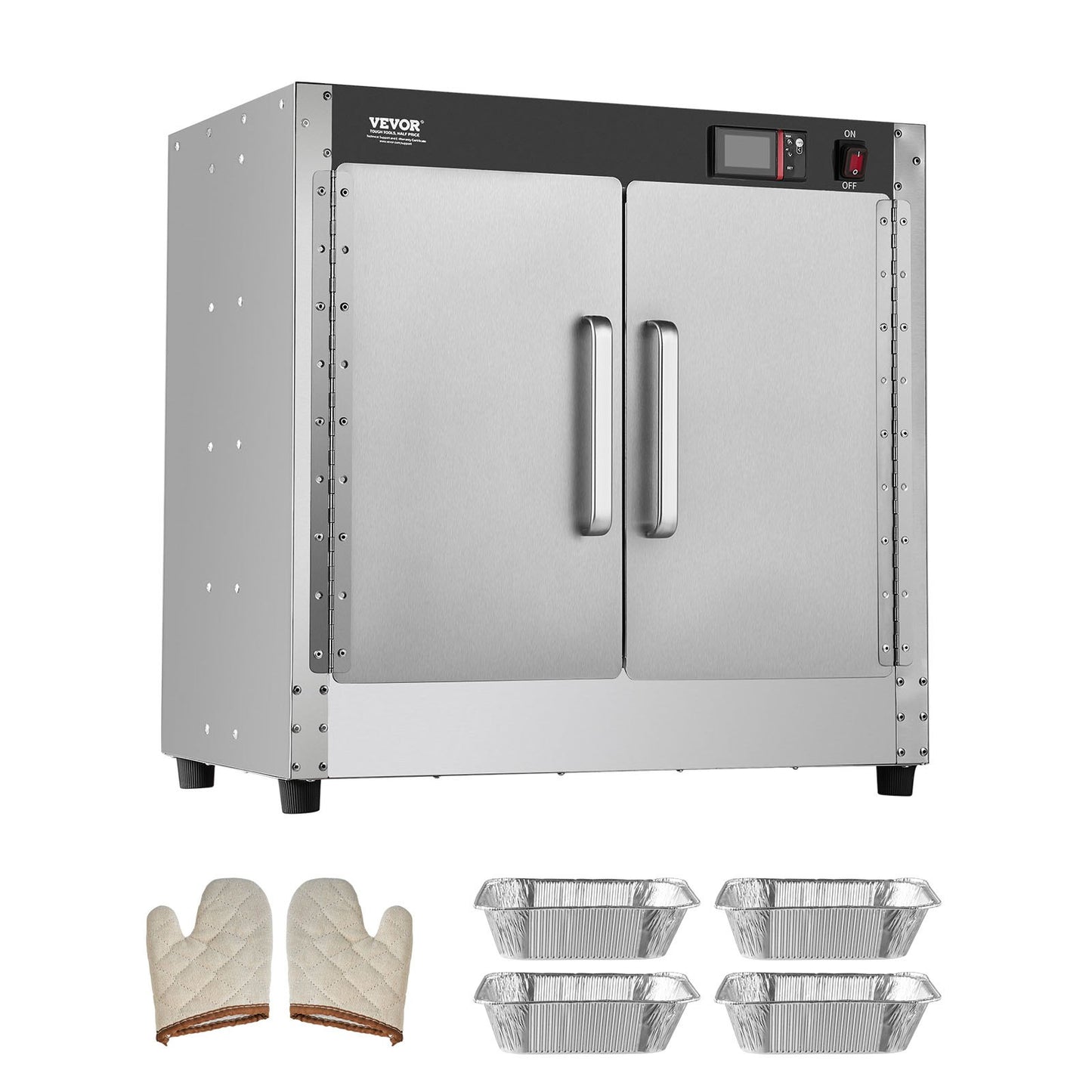 Hot Box Food Warmer 4-Tier Concession Warmer Cabinet with Water Tray