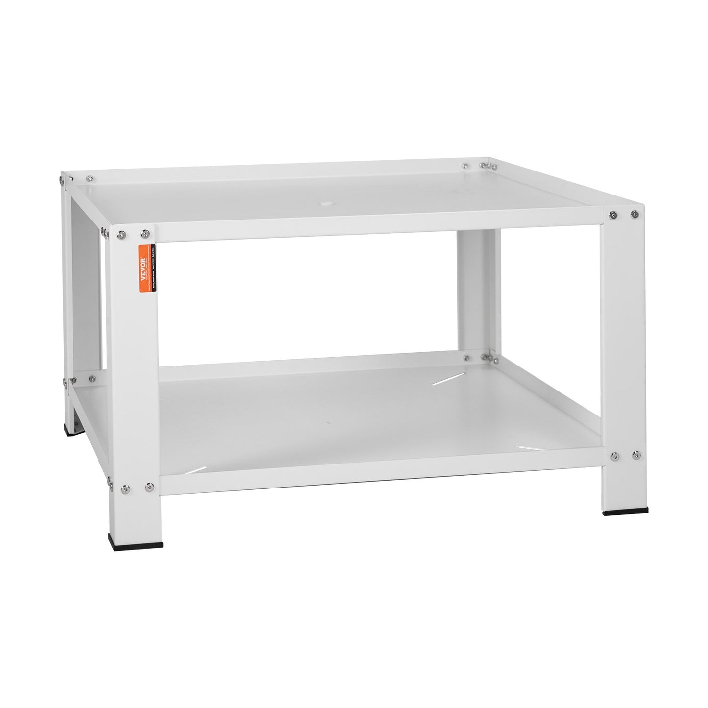 Washbasin with storage shelf, 711Lx711Wx406H mm, Washer and Dryer Base Stand Platform Universal Fit 299 kg Capacity, Heavy Duty Steel Multifunctional Base for Washing Machine