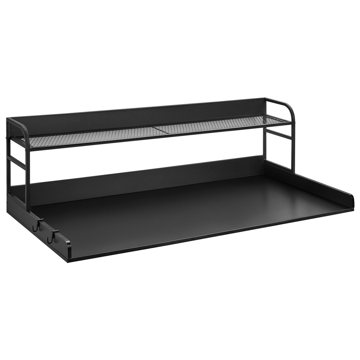 Tvättmaskin och torktumlare bänkskiva med hylla 54"x27" trä tvättmaskin torktumlare överdrag svart