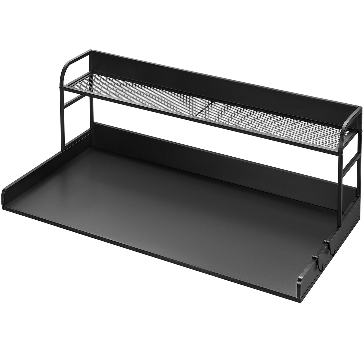 Tvättmaskin och torktumlare bänkskiva med hylla 54"x27" trä tvättmaskin torktumlare överdrag svart