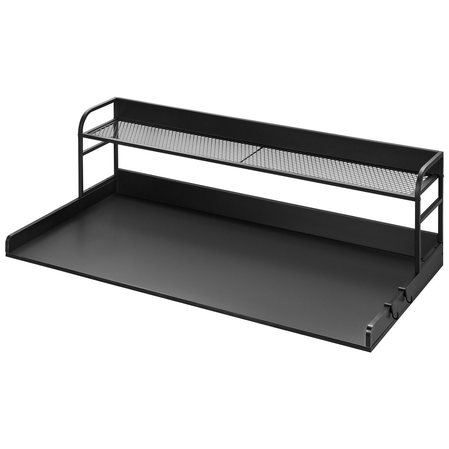 Tvättmaskin och torktumlare bänkskiva med hylla 54"x27" trä tvättmaskin torktumlare överdrag svart