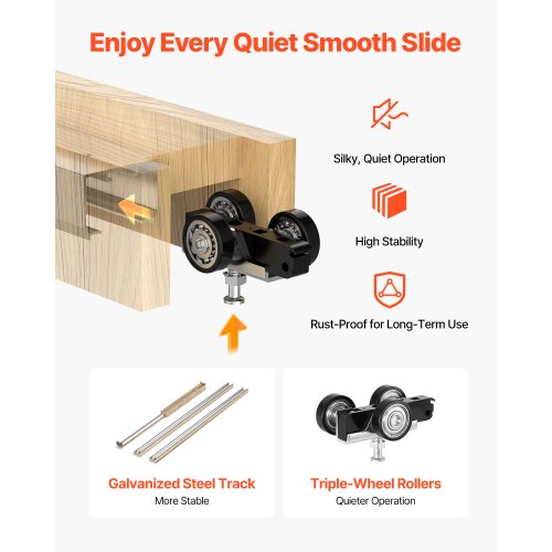 Pocket door frame set Pocket door set for 610-762 mm width 2032 mm height steel