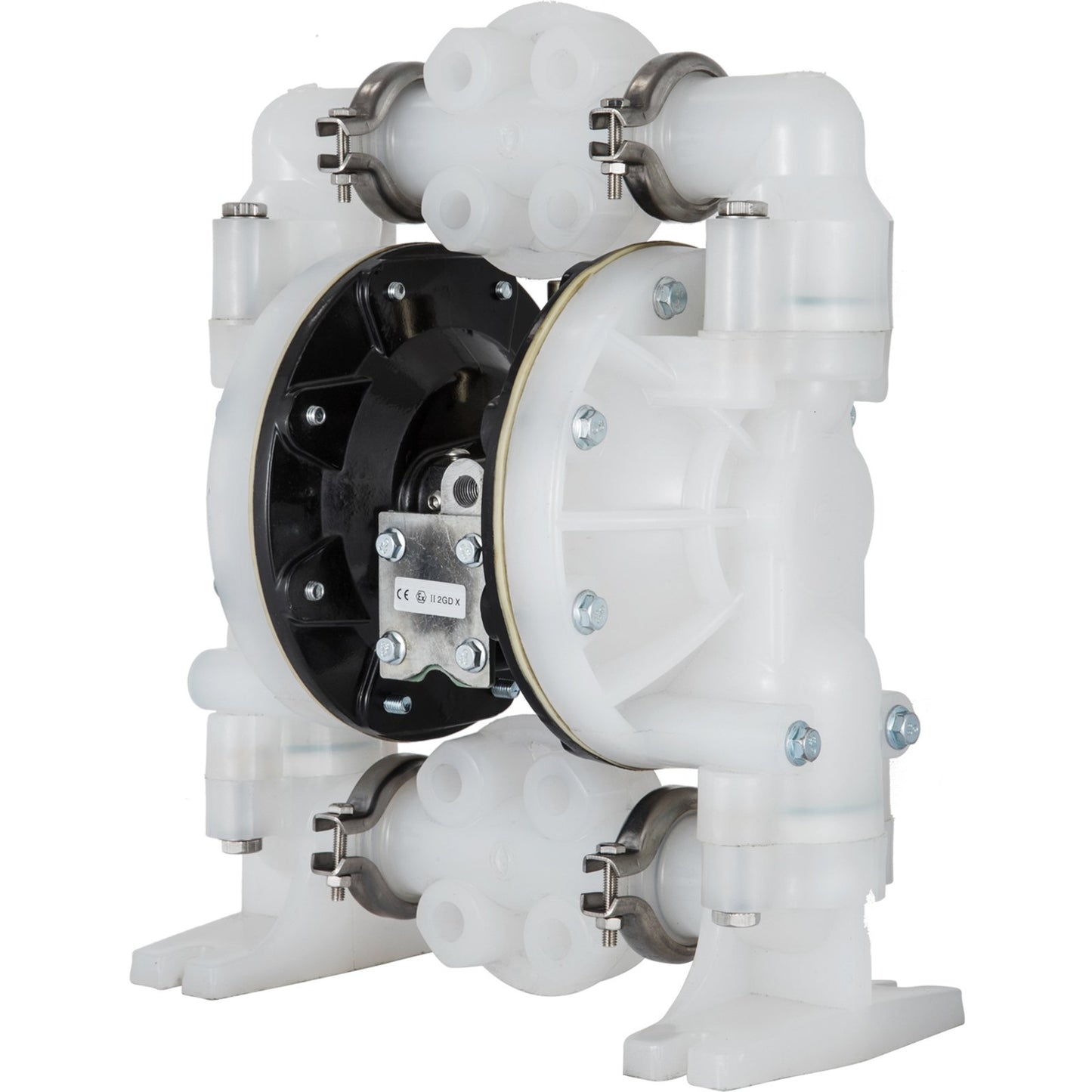 Air Driven Double Diaphragm Pump Chemical Industrial 1 Inch Inlet and Outlet