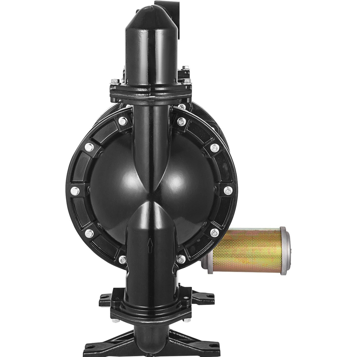 Luftdriven dubbelmembranpump, 2 tums inlopp och utlopp, kropp av aluminiumlegering, 75 GPM & Max 120PSI, Nitrilmembranöverföringspump för petroleum, diesel, olja och lågviskösa vätskor